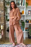 Vivienne Plaid Heathcliff Blouse Olive & Russet